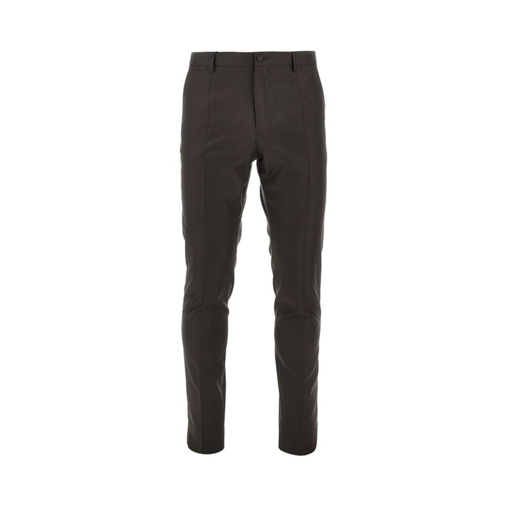 Dolce&Gabbana Men Virgin Wool Twill Tailored Pants